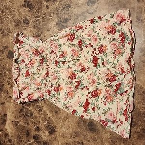 Strapless Floral Sundress Junior's Size M (Fits like a small)